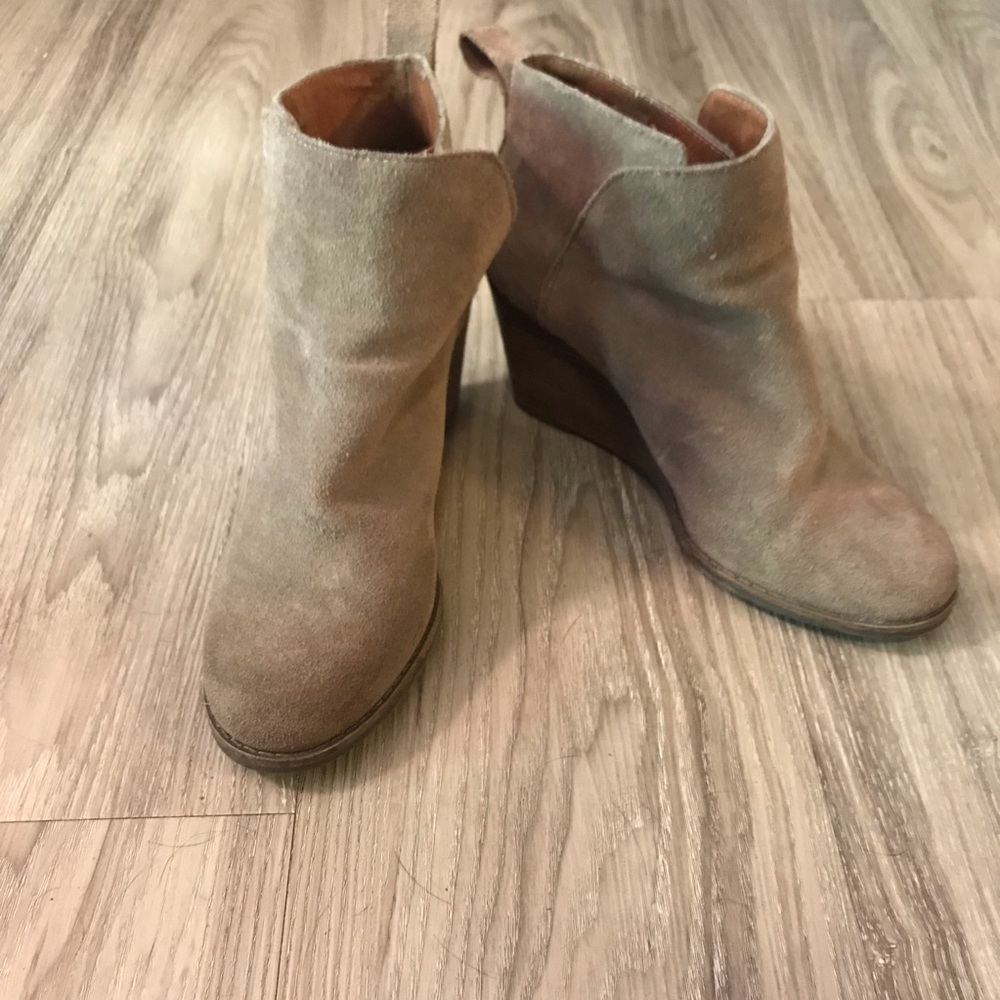 Lucky Brand Wedge Ankle Booties